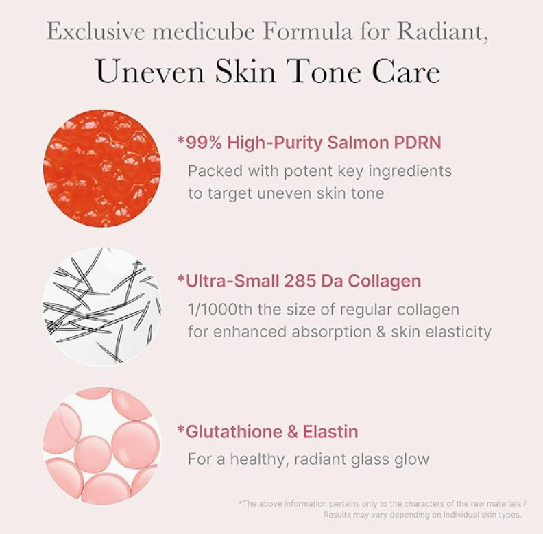 Medicube Salmon Dna Pdrn Pink One Day Serum, Hydrating Radiance Ampoule, Korean Skincare, 0.05 Fl oz / 메디큐브 살몬 Dna Pdrn 핑크 원데이 세럼, 촉촉한 광채 앰플